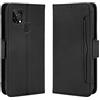 Jiajihua Custodia Compatibile con Oukitel C22,Compatibile con Oukitel C22 Portafoglio [Doppio slot per schede][Flip Stand][Custodia del telefono][Chiusura magnetica] Black