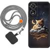 vingarshern Cover TCL 505 Custodia in Silicone Sottile,TCL 505 Cover Antiurto Con Motivo,TCL 505 Case Silicone Con Catena/Cordino per Cellulare,Modèle*03