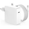 JISEJISE Caricatore USB C 96W Ricarica Rapida, Alimentatore Compatibile con MacBook Pro 13/14/15/16 Pollici, MacBook Air 2018-2024, iPad Pro/Air M2/M4, Caricabatterie Portatile con Cavo USB C a C 2M