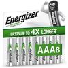 Energizer Recharge Power Plus - Batterie Ricaricabili AAA (Confezione da 8) - Pile 700 mAh NiMH - pronte all'uso - potenza di lunga durata - 100% imballaggio riciclabile privo di plastica