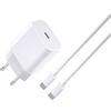 PH26 Caricatore rapido da 20 W + cavo di tipo C compatibile con Huawei P Smart S/2021/Pro/Z/Nova 3/4/4e/5/5 Pro/6/6 SE/7/7 Pro/7 SE (pacchetto caricatore + cavo 1M)