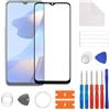 SwarKing 【Nuovo】 Display vetro frontale vetro esterno esterno lente di ricambio compatibile con Oppo A16 CPH2269& A16S CPH2271 con kit di riparazione