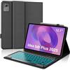 IVEOPPE Tastiera per Lenovo Idea Tab Plus 12.1 2025, Cover Tastiera Italiano QWERTY con 7 Colori Illuminato, Senza Fili Staccabile Custodia Keyboard per Lenovo Idea Tab Plus 12.1 Pollici 2025, Nero
