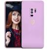 POUHYE Cover per Samsung Galaxy S9 Plus Custodia Originale, Gomma Gel di Silicone Liquida Cover con Protezione Fotocamera, Morbida Sottile e Antiurto AntiGraffio Case con Motivo a Amore Cuore Viola