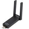 EVTSCAN Estensore di segnale WiFi, portatile esterno 300M Doppia antenna USB Amplificatore di portata segnale WiFi Router wireless Ripetitore AP Amplificatore