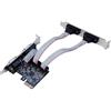 Widybord 1 PZ 25Mbps PCIE Scheda Di Estensione Porta Serie Scheda di Espansione 4 Porte Scheda Riser AX99100 Chip PCIE a Interfaccia Seriale RS232