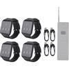 Jectse Cercapersone Wireless, Avviso SOS a 98 Impermeabile IPX4 a Lungo Raggio con 1 Trasmettitore e Ricevitori Multipli per Orologi, per L'assistenza Agli Anziani Sul Posto di
