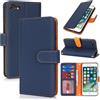 Zouzt Custodia a portafoglio per iPhone SE 2022/2020/3a/2°, iPhone 8/7 da 4,7 pollici, in vera pelle, con 4 slot per schede, blocco RFID, porta carte di credito, chiusura magnetica, antiurto, per