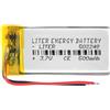 Liter energy battery Batteria 502248 LiPo 3.7V 500mAh 1.85Wh 1S 5C Liter Energy Battery per l'elettronica Ricaricabile Telefono Portatile Smartwatch Orologio GPS - Non adatto per Radiocomando 50x22x5mm (500mAh|502248)