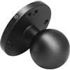AGEofDMS Supporto a sfera da 1,5 pollici/C in lega di alluminio pressofuso, base rotonda con fori AMPS, compatibile con montaggio RAM e braccio a doppio socket