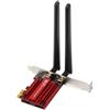 Fuhjythy Adattatore Wireless PCI Express 1800Mbps WiFi 6 MT7921 Bluetooth 5.2 Dual Band 802.11AX/AC Scheda di Rete Wi-Fi 10 11 Facile da Usare
