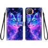 KARTXITAI Cover Compatibile con OPPO A73 2020/F17 PU Pelle TPU Silicone Portafoglio con Disegni Motivo Animale Flip Custodia in Libro Slot Schede Custodia-Lupo,Colorato