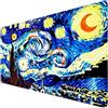 Alaoan Tappetino Tappetino Mouse XXL 800x400x3mm, Van Gogh Tappetino per Mouse Lavabile, Blu Tappetino Mouse Pad Accessori Gaming, con Base in Gomma Antiscivolo per Lavoro Ufficio, Regalo Donna VO-633