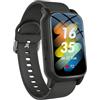 customty Smart Watch con rilevamento di cadute per anziani, GPS Tracker e allarme SOS, videochiamata HD 4G, resistente all'acqua, ideale per demenza/Alzheimer (nero)