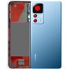 Audiosystem Scocca Cover Back con Vetro Fotocamera posteriore Per XIAOMI 12T PRO 22081212UG, 22081212G Ricambio Vetrino Pari Originale Copri batteria Sostituzione Blue Blu Azzurro