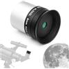 Astromania Plossl Oculare da 8 mm per telescopio, campo visivo apparente a 50 gradi, lente Plossl a 4 elementi multi-rivestiti, in metallo, per filetto filtro astronomico standard da 3,2 cm