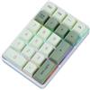 Jrifedptry 21Keys Mini Tastiera 2.4G Wireless Number Pad Tastiera Numerica Meccanica per la Contabilità Numpad Gaming ProgrammingKeypad B