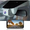 FITCAMX Dash Cam Compatibile con Honda Civic 2022-2026 Touring EX-L Sport LX EX Hatchback Si Sedan, stile OEM integrato 4K, WiFi video UHD 2160P, sensore G, grigio con scheda da 64 GB
