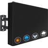 GOMETY Copertura TV per esterni, 40-42 pollici, copertura TV per esterni, copertura universale per TV 600D, rivestimento Oxford in PVC, resistente alle intemperie, colore: nero