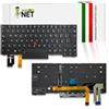 new net - Tastiera Compatibile con Notebook Lenovo ThinkPad T490 (Type 20N2, 20QH, 20RX, 20N3, 20Q9, 20RY) [Frame Nero - Trackpoint - Retroilluminata - Italiana]
