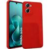 KEJI Cover Custodia in TPU, Morbido Custodia Cover Slim Anti Scivolo Custodia Protezione Posteriore Cover Antiurto per Motorola moto g06 (ROSSO)