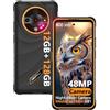 Ulefone Armor X31 Rugged Smartphone 12GB+128GB(TF-2TB), 6050mAh/18W Telefono Indistruttibile Octa Core Android 14 Cellulari Fotocamera AI 48MP+20MP, 6.52 HD+ IP68 Telefono Robusto/GPS/OTG/NFC Arancio