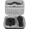 GEEKRIA Custodia rigida da viaggio Geekria, compatibile con Apple TV 4K (3ª gen 2024 / 3ª gen 2022 / 2ª gen 2021) e Siri Remote (grigio scuro)
