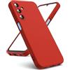 Generico Custodia Compatibile con Samsung Galaxy A16 5G A166 A166B / A16 4G A165 A165F COVER case soft GEL SILICONE protezione flessibile antiurto antigraffio SLIM matte MORBIDA TPU (Rosso)