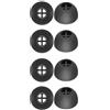 Generic Tappi auricolari di ricambio in silicone per Sennheiser CX Plus CX Plus SE CXPLUS, tappi per auricolari con isolamento acustico, 3 paia, nero, M