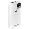 GBC ISNATCH Power Bank 20000mAh, Display LED, Ricarica Rapida PD 22.5W, Cavi Lightning e Type-C Integrati, Bianco