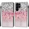 Feyten Cover per Samsung Galaxy S23 Ultra, Custodia in Pelle Samsung Galaxy S23 Ultra, Flip Custodia Pelle PU con [Magnetica][TPU Antiurto][Supporto Stand], Cover a Libro Portafoglio (Bling)
