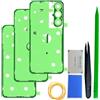 iStable Adesivo Cover Posteriore Compatibile con Samsung Galaxy S24 Fe Nastro di Ricambio Pre-Tagliato per Sportello Batteria, Kit Colla Biadesiva SM-S721B/DS, SM-S721U (Confezione da 3)
