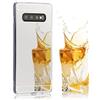 NALIA Custodia Specchio compatibile con Samsung Galaxy S10, Ultra-Slim Mirror Case Protettiva Silicone Gel Cellulare Bumper, Telefono Copertura Morbido Cover Protezione Sottile Skin, Colore:Argento