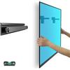 Aetubree Studless - Supporto da parete per TV da 22-55, fino a 45 kg, montaggio a parete per rigips, max VESA 400 x 400 mm, senza foratura, semplice (nero)