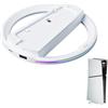 AOUZOVLI Supporto Verticale Compatibile con PS5 Slim,Supporto,Base Verticale,Supporto per Console Salvaspazio,Fornisce Stabilità E Supporto per La Dissipazione del Calore(Bianco)