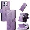 JIUNINE Custodia Protettiva per XIAOMI Redmi 15C, Cover Libro PU Pelle Antiurto Portafoglio con Design Farfalle 3D, Slot per Carte, Supporto Stand Regolabile, Chiusura Magnetica, Viola