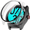 FTRONGRT Cover Compatibile con Ticwatch Pro 5 Enduro, PC + Pellicola Temperata Tutto Compreso Antigraffio Custodia Protettiva Compatibile con Ticwatch Pro 5 Enduro.Trasparente