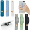JYNXOR 6 pezzi Portacellulare da dito, Supporto per presa del telefono Impugnatura per cellulare da dito Cinturino da dito per telefono in silicone Portacellulare telescopico per tutti gli smartphone