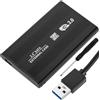 ZISONIX Alloggiamento del Disco Rigido, Alloggiamento Hard Disk USB 3.0 HDD SSD SATA Esterno Portatile Superspeed in Alluminio 2.5