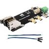 Waveshare Micro HDMI a HDMI Scheda Adattatore per Raspberry Pi 5 / Pi 4B, Converte le Interfacce Micro HDMI in Porte HDMI Femmina, Facile da Collegare agli Schermi HDMI, Due Uscite 4K
