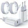 suohong Caricatore per iPhone, Caricatore USB C da 30W con Cavo per iPhone da 2M, Caricabatterie per iPhone 17 Air/16 Pro Max/15/for MacBook Pro/iPad Pro/for Galaxy S26/S25