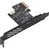 Yosoo Health Gear Scheda di Espansione PCIE USB 3.2, Scheda Riser PCIE, Scheda Adattatore Interna da PCI-E a Type-E Condensatori Ceramici Doppia Protezione Adattatore velocità di Trasmissione