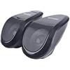 Riloer Moto ATV Impermeabile Bluetooth USB Speaker Sound System Music Audio Player Tutto Nero