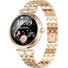 SEND UP Elegante e sportivo Donna, 1.28 AMOLED Smartwatch. Effettua/Risposta Chiamate, Cardiofrequenzimetro, analisi del Sonno, Contapassi, Impermeabile IP68 Fitness Tracker per iOS Android