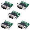 Oiyagai 5 Pezzi Adattatore DB9-M4 Maschio 9Pin per RS485 Serial a Connettore Terminale A/D+ B/D- GND VCC