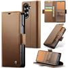 FERLAN Cover per Samsung Galaxy Z Fold 8 Wide+ 2 Pezzi Vetro Temperato,Antifurto,supporta ricarica wireless,in pelle multifunzione,chiusura magnetica con chiusura anti-urto,Marrone