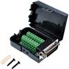Oiyagai Connettore Adattatore Maschio 15 Pin DB15 con Dado e Morsettiera a Vite per Saldatura Libera