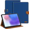 Shantime Custodia in Pelle Compatibile con Samsung Galaxy Tab Active 5 Pro 10.1 2025 Custodia Protettiva con Guscio Interno in TPU Silicone, Supporto Integrato(Blu)