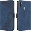 OKZone Cover per Samsung Galaxy A11/M11, Custodia in Pelle Samsung A11/M11, Antiurto Cover a Libro Galaxy A11/M11 Magnetica Portafoglio Folio PU Pelle Flip Caso con Wallet Case Cover (Blu)