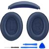 WADEO Kit di Sostituzione Cuscinetti e Archetto per Bose QC35 / QC35 II / QC35 II Gaming, Ritrova Comfort e Isolamento Acustico - Cuscinetti in Pelle Proteica
